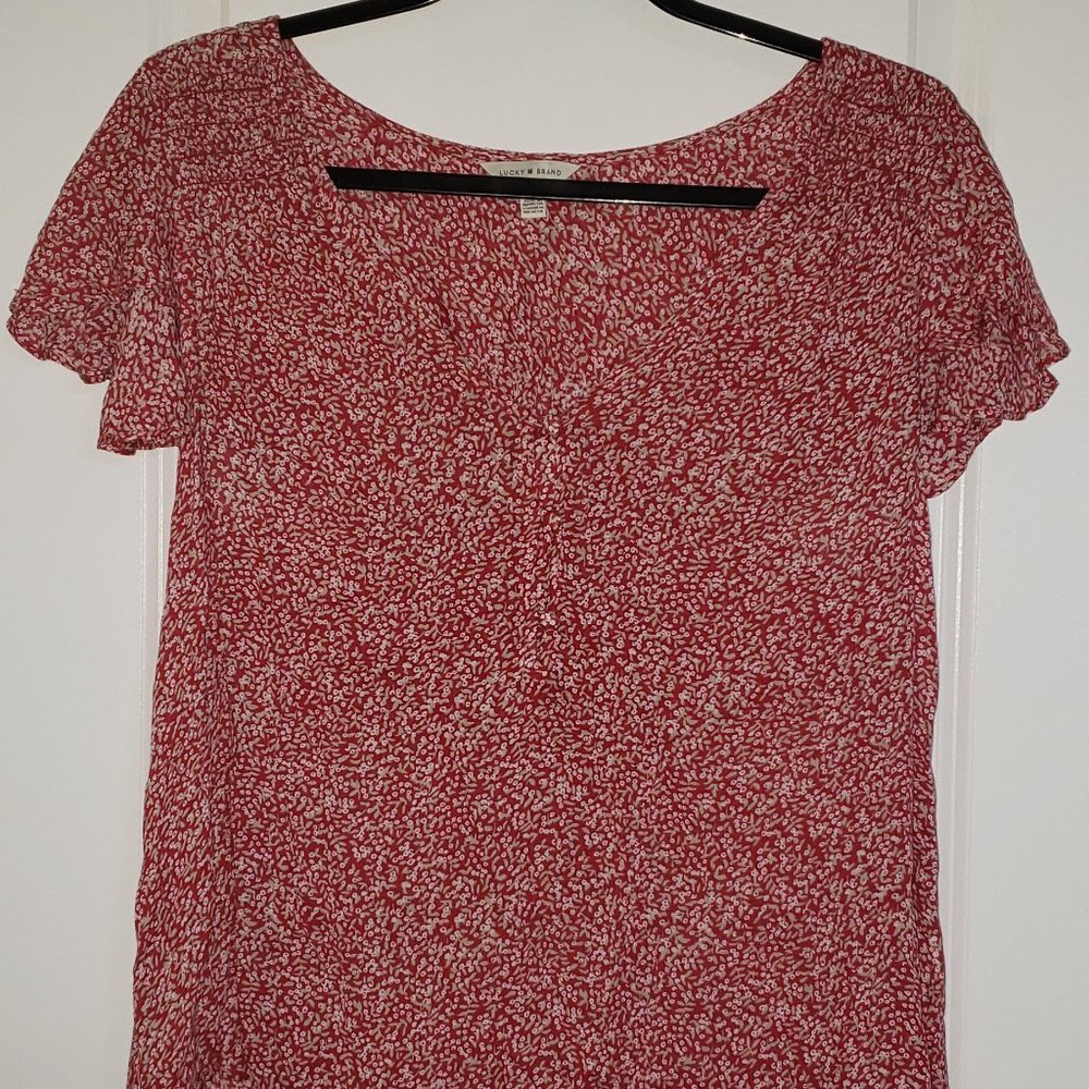 Flowery printed blouse